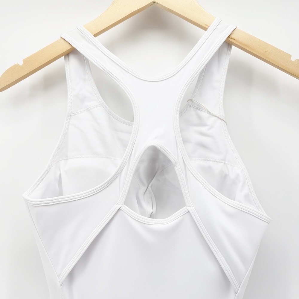 Halara White Racerback Cutout Active Dress XL Sleeveless Tennis Golf Beach NEW - Picture 7 of 13
